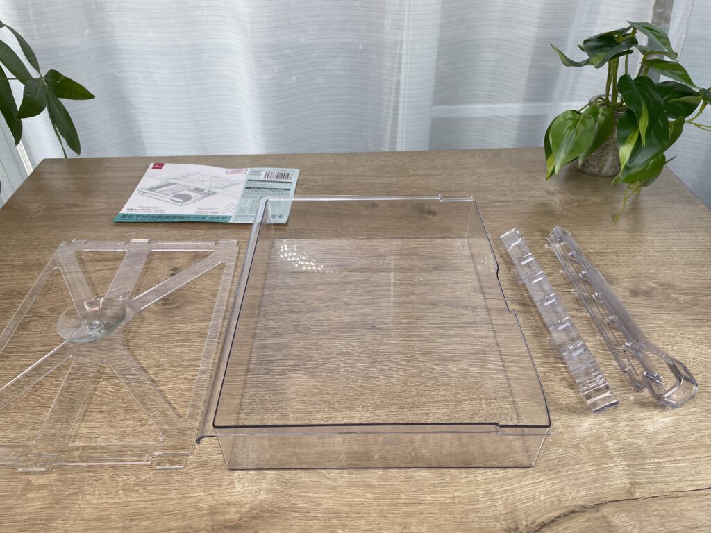 ダイソー吊り下げ冷蔵庫収納ケース（ワイド）JANコード：4550480109107