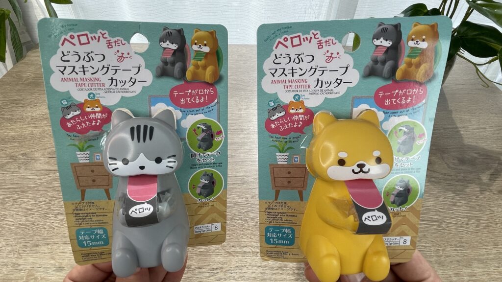 どうぶつマスキングテープカッター（犬／猫）
