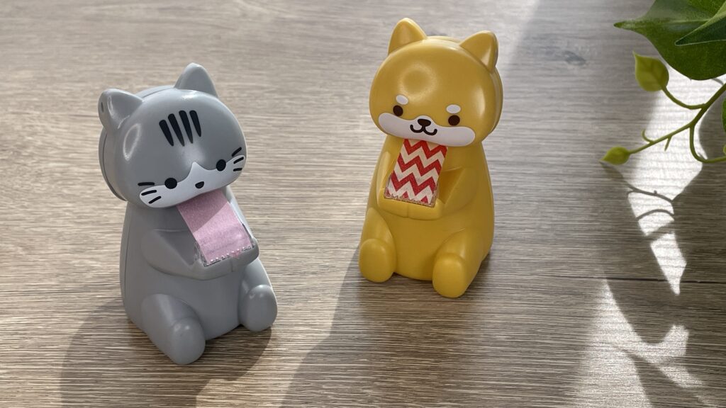 【ダイソー】どうぶつマスキングテープカッター（犬／猫）JANコード：4549131904024